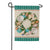 Merry Christmas Shell Wreath Double Sided Suede Garden Flag