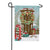Evergreen Christmas Sled Suede Garden Flag