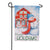 Evergreen Festive Farm Snowman Suede Garden Flag