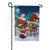 Evergreen Santa & Highland Cow Suede Garden Flag