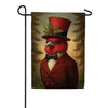 Evergreen Sir Cardinal Suede Garden Flag