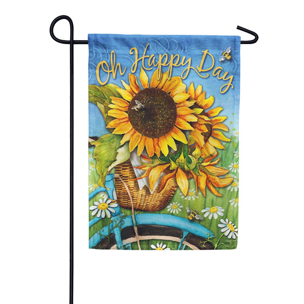 Evergreen Enterprises 3-1/4 ft. Metal Flagpole with Fenced Sunflower Flag P127030 - The Home Depot Evergreen Enterprises 3-1/4 ft. Metal Flagpole with Fenced Sunflower Flag P127030 - The Home Depot