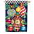 Happy Holidays Ornaments Applique House Flag
