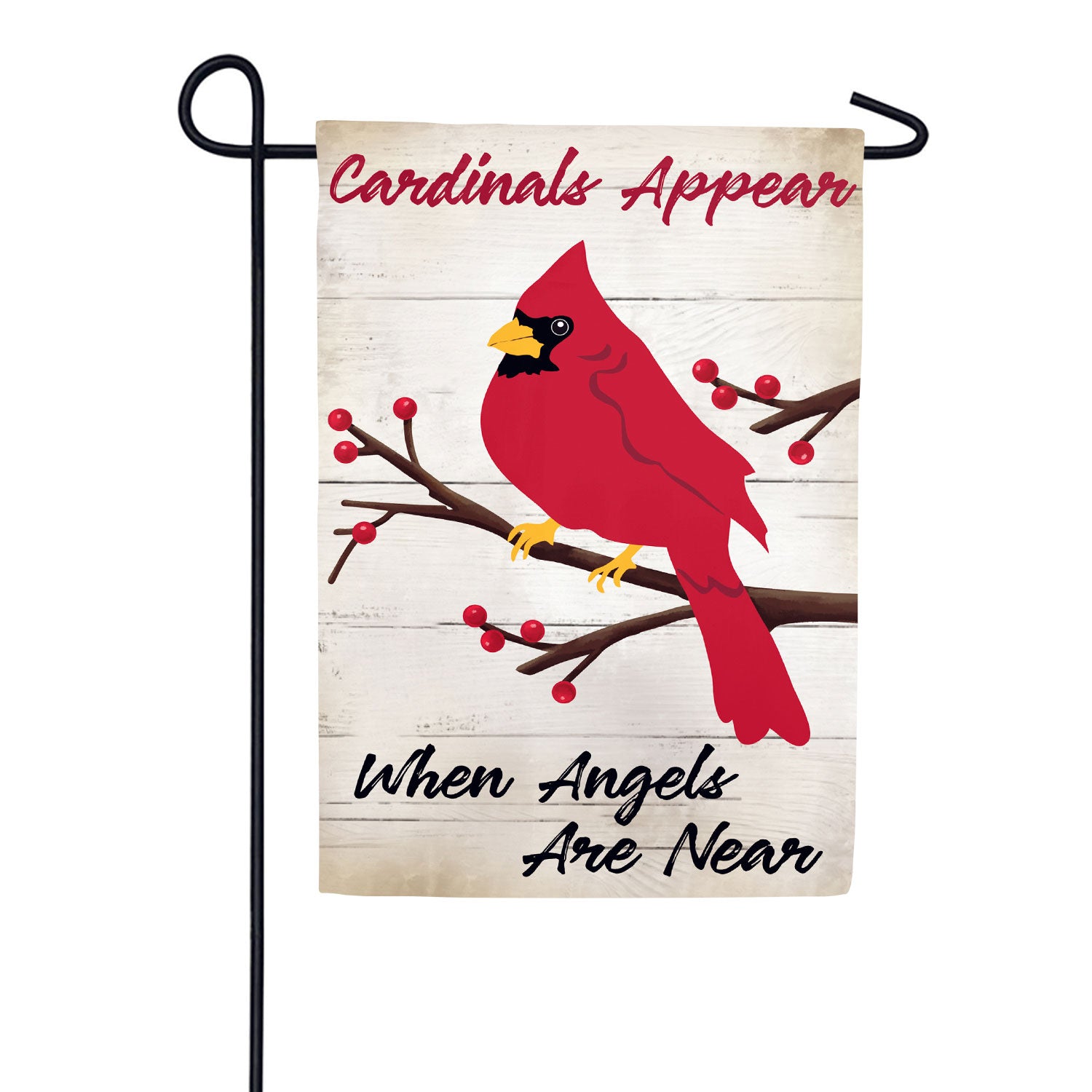 When Angels are Near Applique Garden Flag