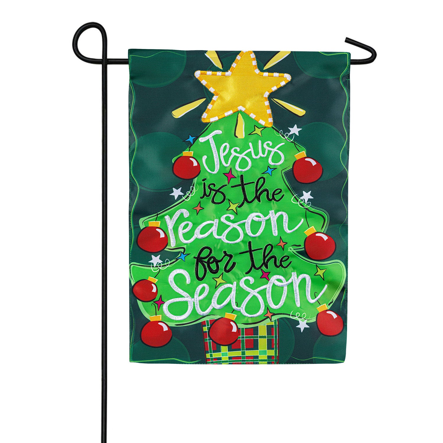 Jesus Is The Reason Applique Garden Flag