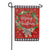 Merry Christmas Wreath Applique Garden Flag