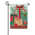 Vintage Holly Present Applique Garden Flag