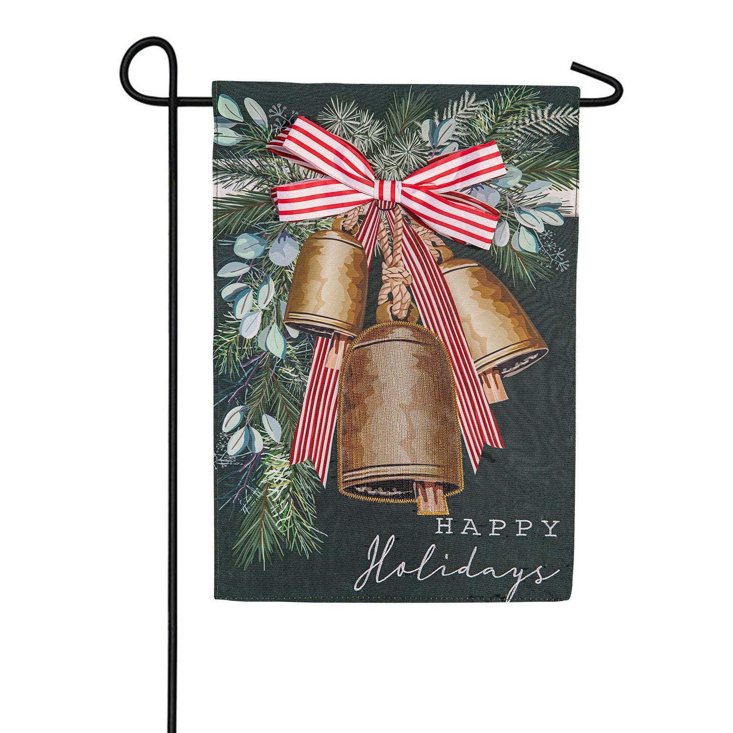 Golden Bells Applique Garden Flag