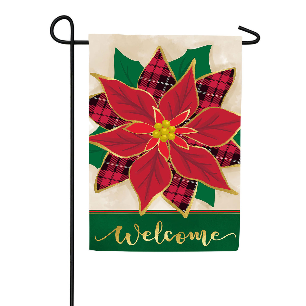 Evergreen Winter Mittens Applique Garden Flag