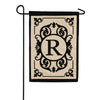Cambridge Monogram Flag - R Applique Garden Flag