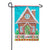 Gingerbread Home Sweet Home Applique Garden Flag