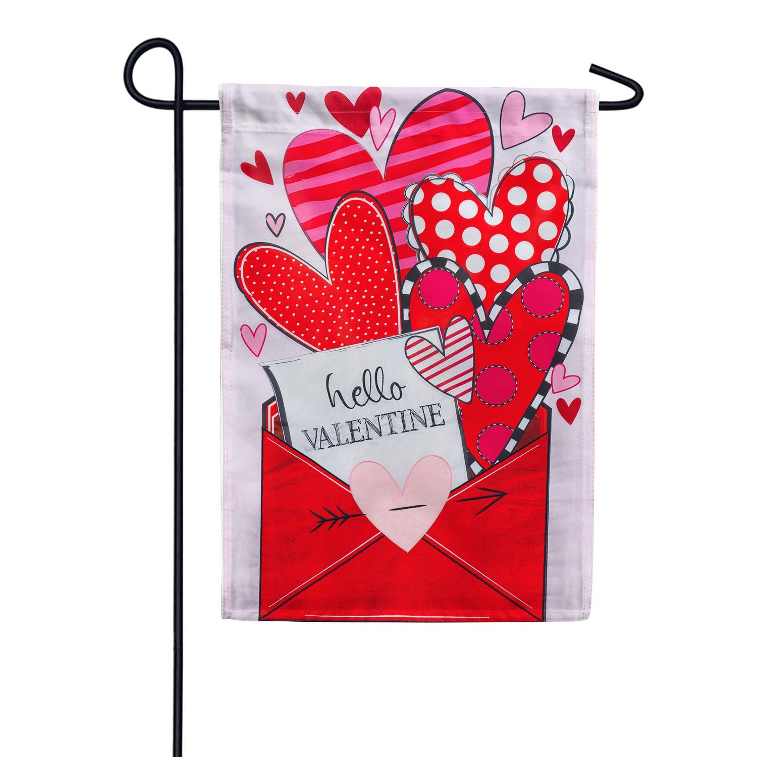 Sending Love Valentine's Day Appliqued Garden Flag
