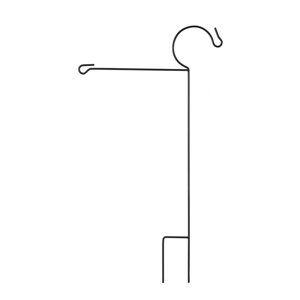 Shepherd's Hook Garden Flag Stand