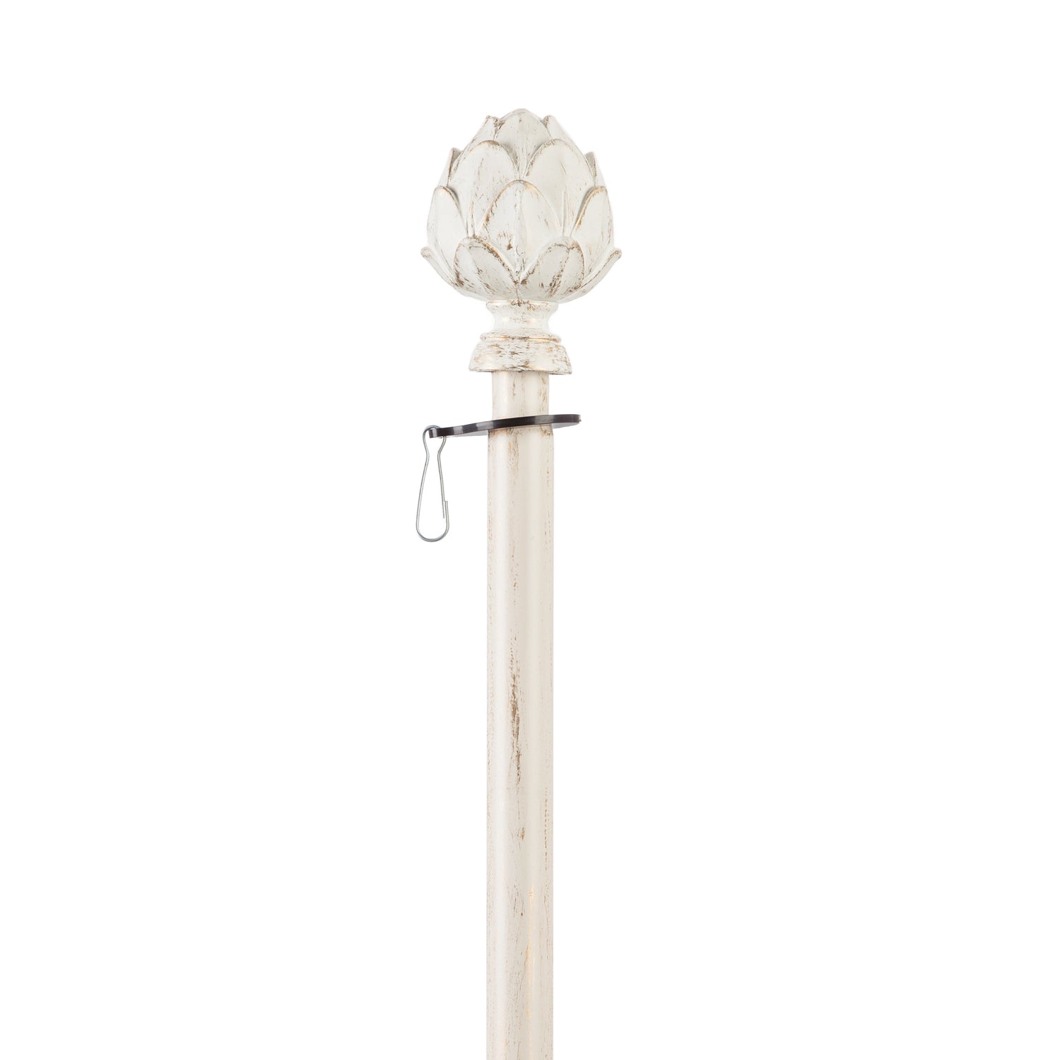 Evergreen Intertangeable Finial - Ivory Artichoke