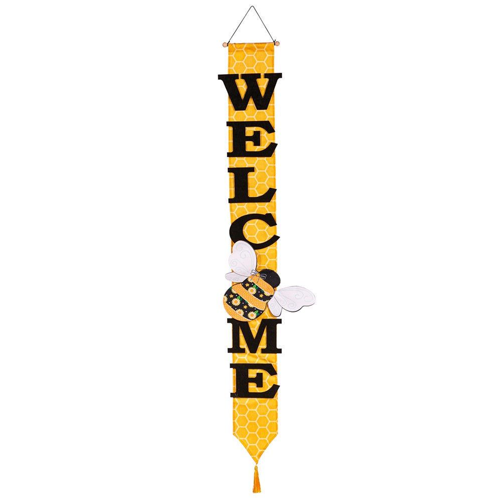 Evergreen Home Sweet Home Bee Door Banner