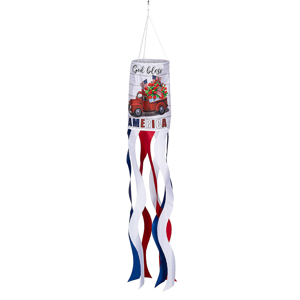 Evergreen Vintage Truck America Windsock