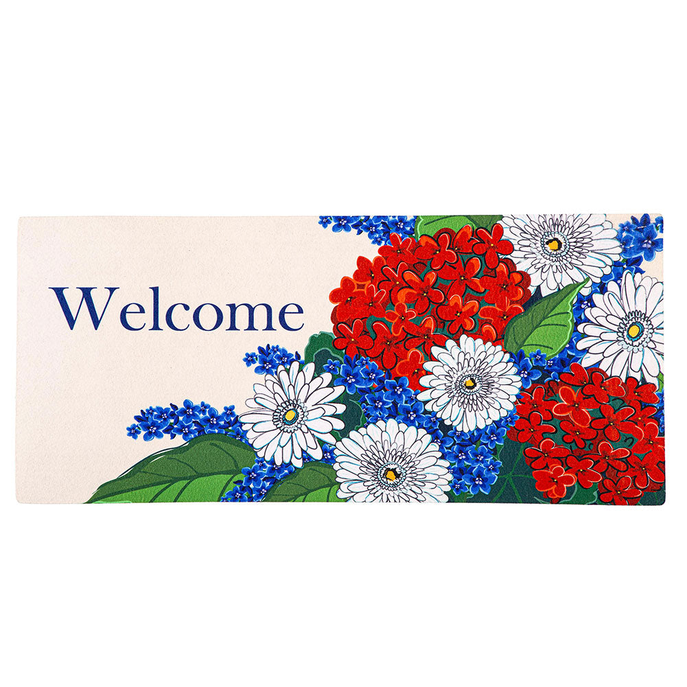 USA Patriotic Floral Sassafras Switch Mat