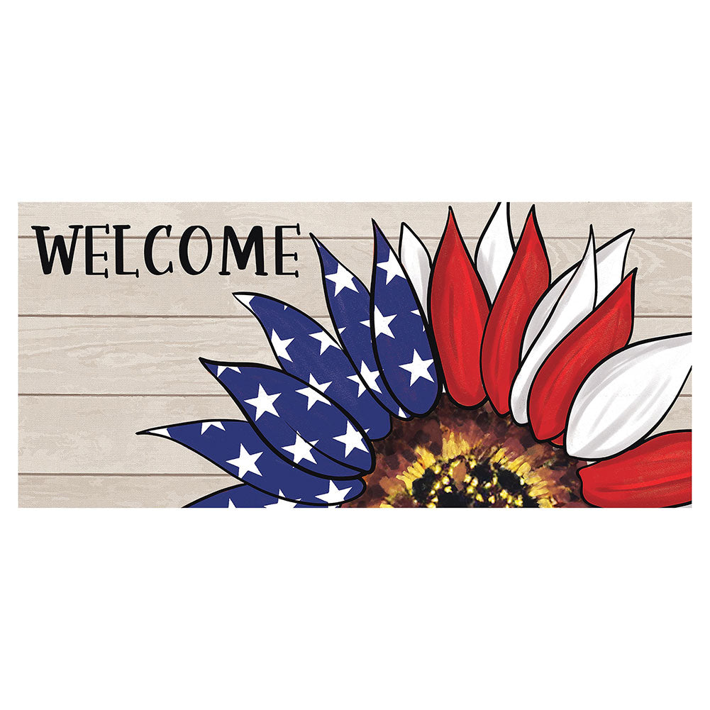 Patriotic Sunflower Sassafras Switch Mat