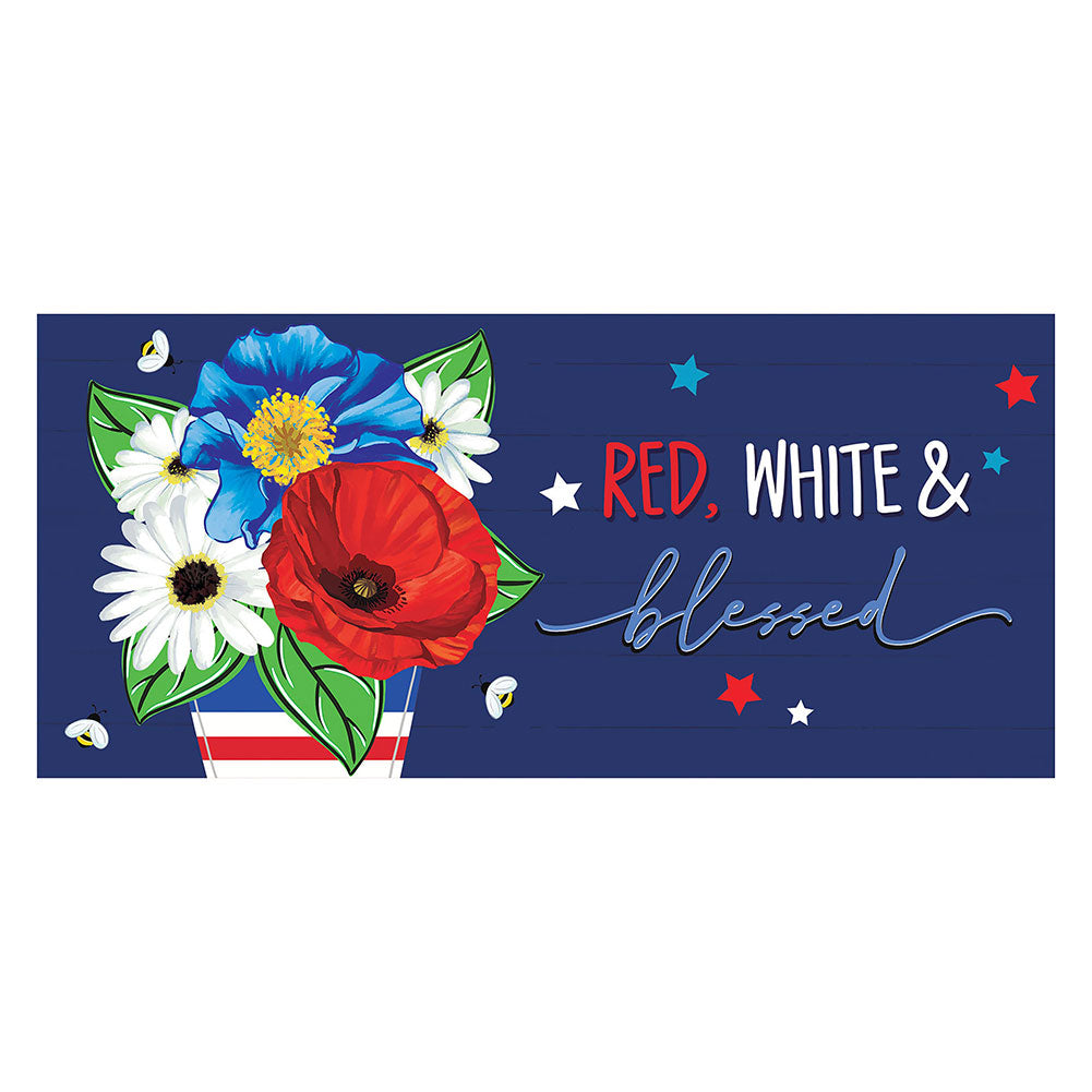 Red White and Blue Blessed Sassafras Switch Mat