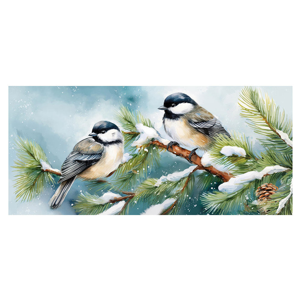 Winter Chickadee Friends Sassafras Switch Mat