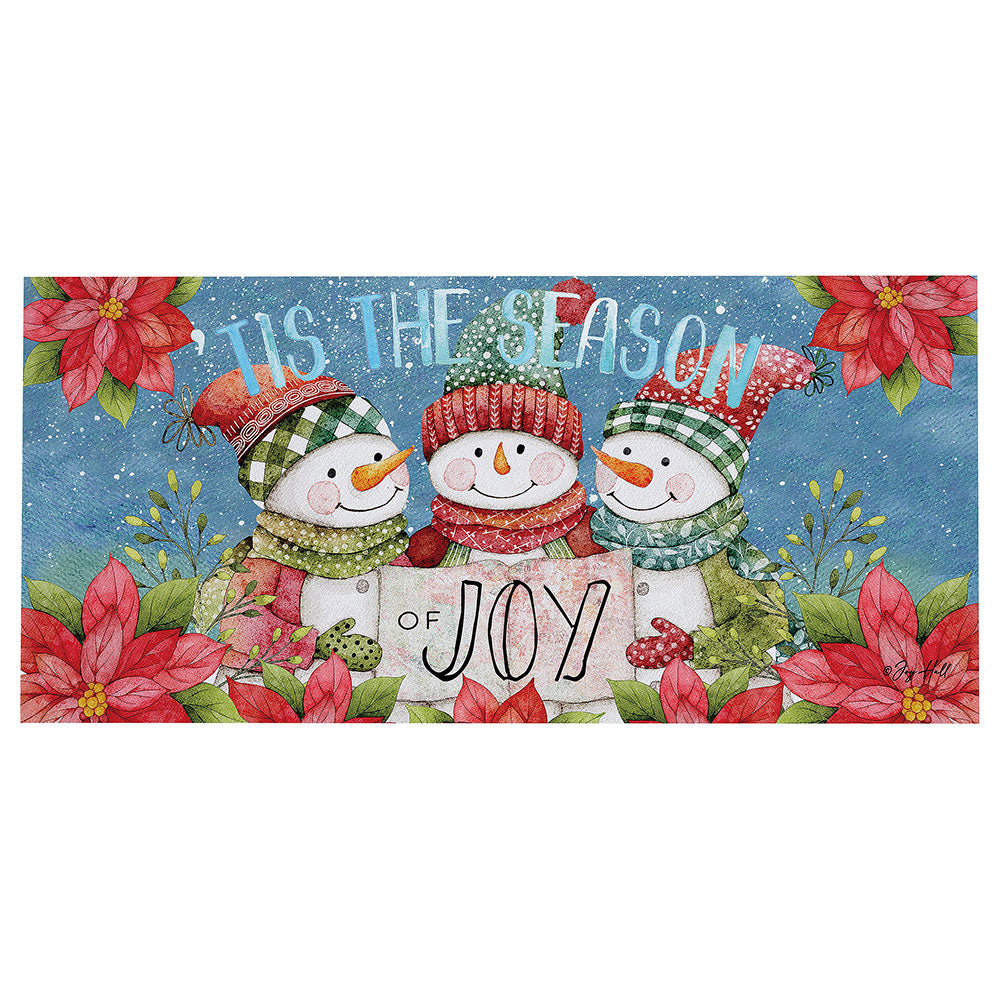 Christmas Cheer Snowmen Sassafras Switch Mat