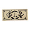 Cambridge Monogram Burlap Letter L Sassafras Switch Mat