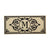 Cambridge Monogram Burlap Letter M Sassafras Switch Mat