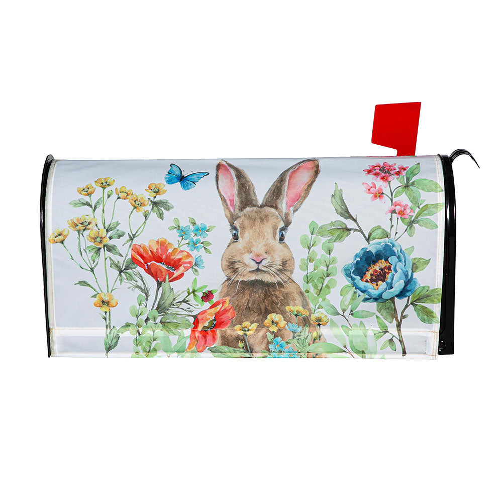 Garden Bunnies Mailbox Cover