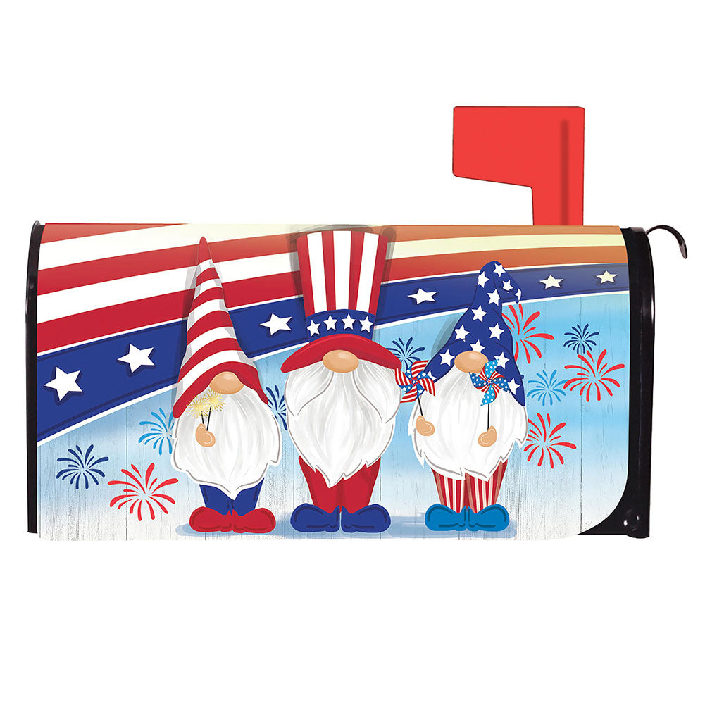 Evergreen Patriotic Trio Mailbox Cover