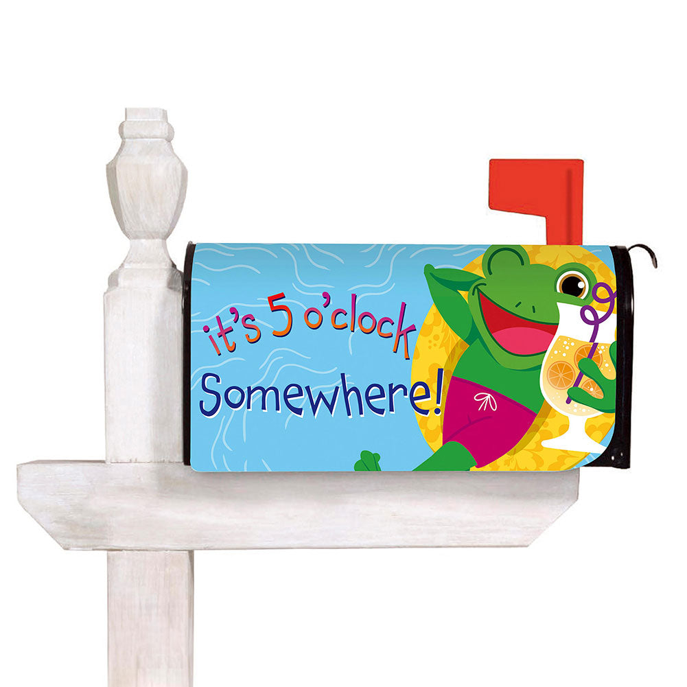 Evergreen 5'O Clock Frog Mailbox Cover