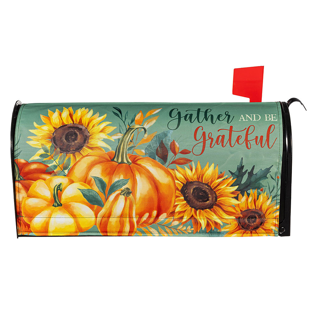 Evergreen Grateful Gatherings Mailbox Cover