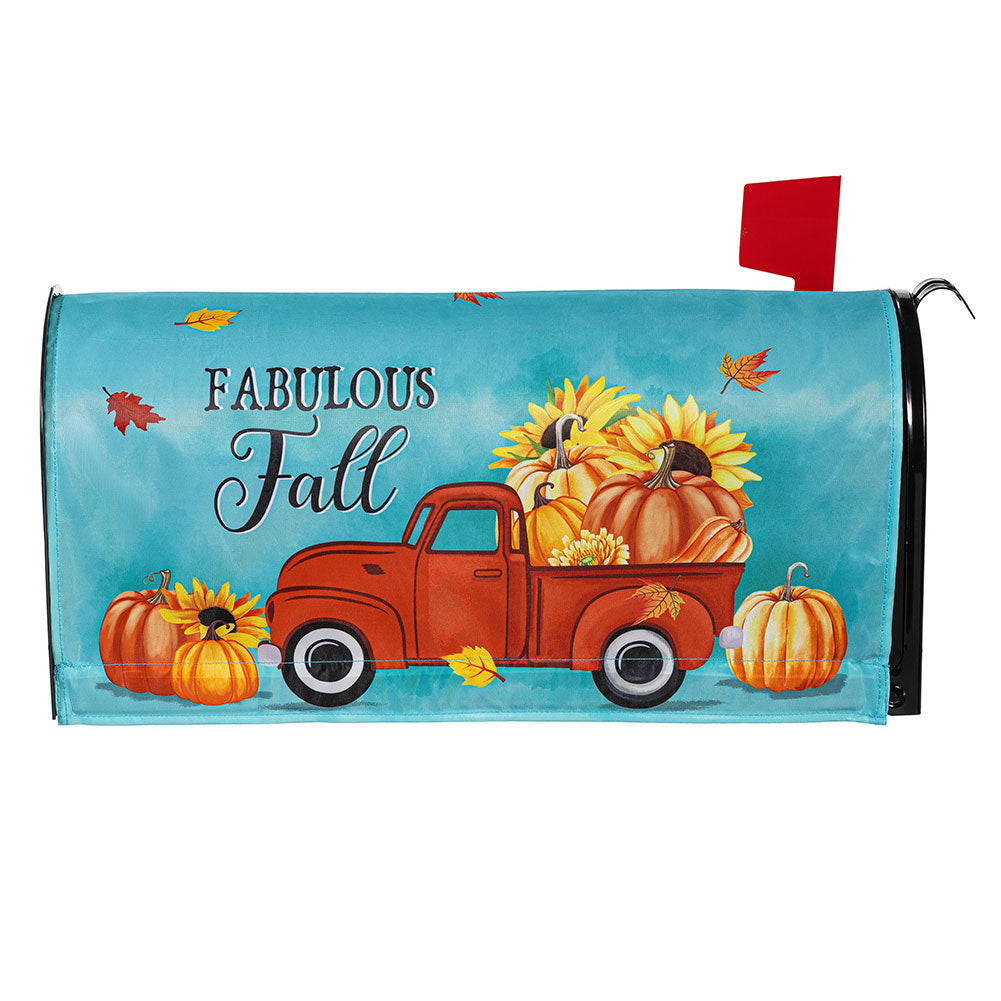 Evergreen Pickup For Fall Mailbox Cover