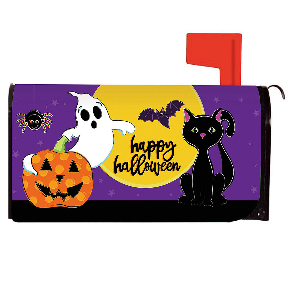 Evergreen Halloween Friends Mailbox Cover