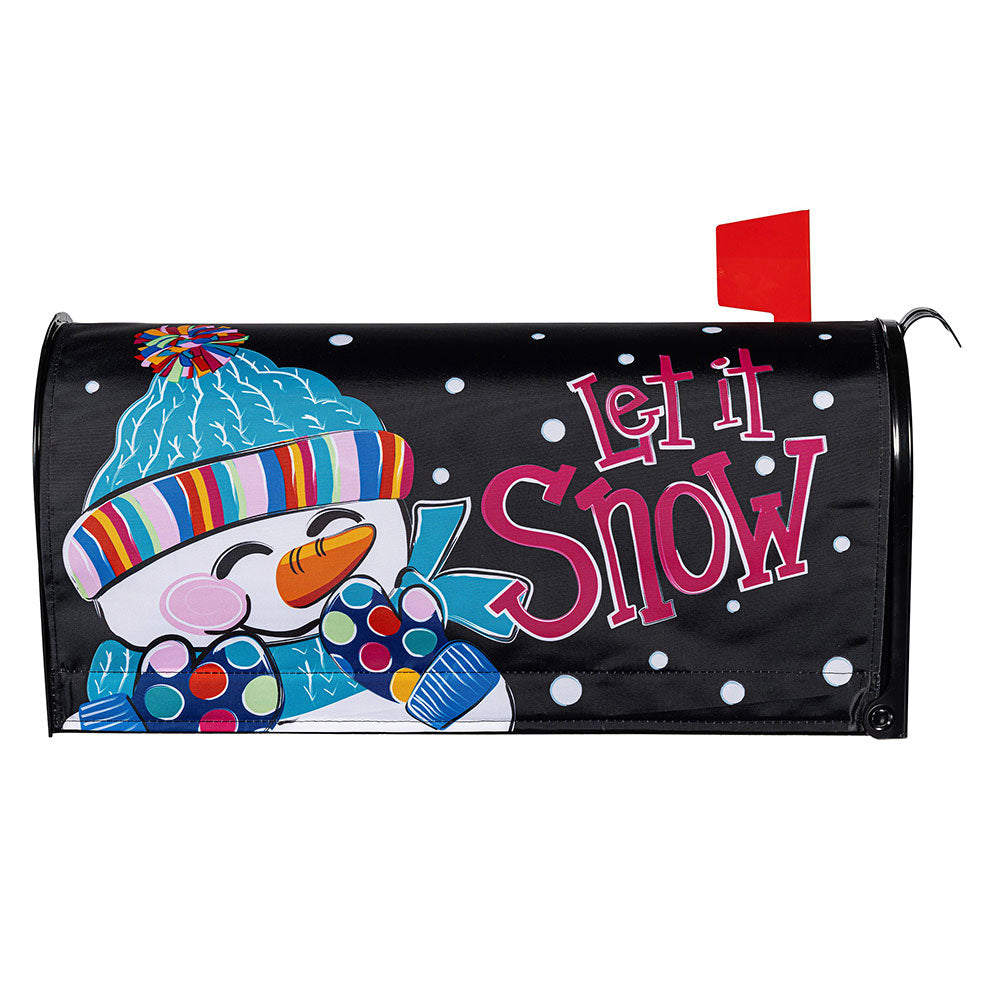 Evergreen Let It Snow-Man Mailbox Cover