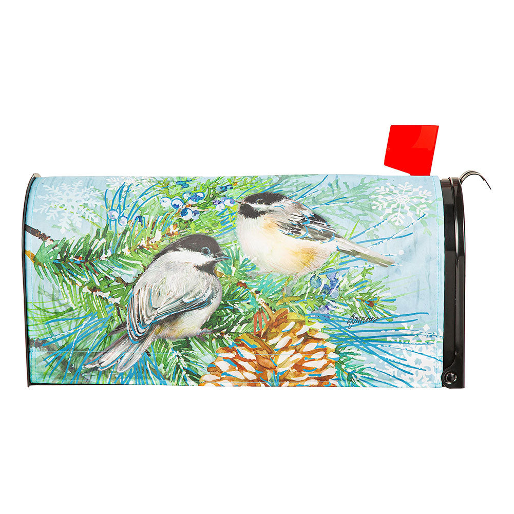 Evergreen Winter Frost Mailbox Cover