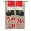 Evergreen Applique House Flag - Santa's Magic