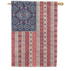 Evergreen Applique House Flag - Americana BOHO