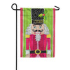 Evergreen Applique Garden Flag - Toy Christmas Nutcracker