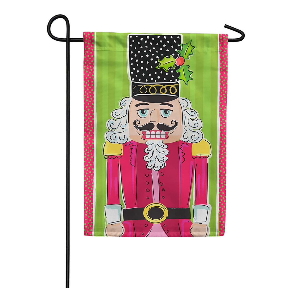 Evergreen Applique Garden Flag - Toy Christmas Nutcracker