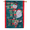 Evergreen Applique House Flag - Ho Ho Ho Christmas Icons