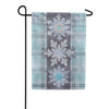 Evergreen Applique Garden Flag - Snowflake Trio