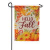 Evergreen Burlap Garden Flag Fall Floral Bloom