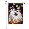 Evergreen Halloween Ghost Family Burlap Garden Flag