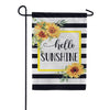 Evergreen Burlap Garden Flag - Hello Sunshine Plaid