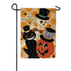 Evergreen Halloween Trio Burlap Garden Flag