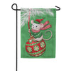 Evergreen Burlap Garden Flag - Twas the Night Before Christmas Mighty Merry Mouse