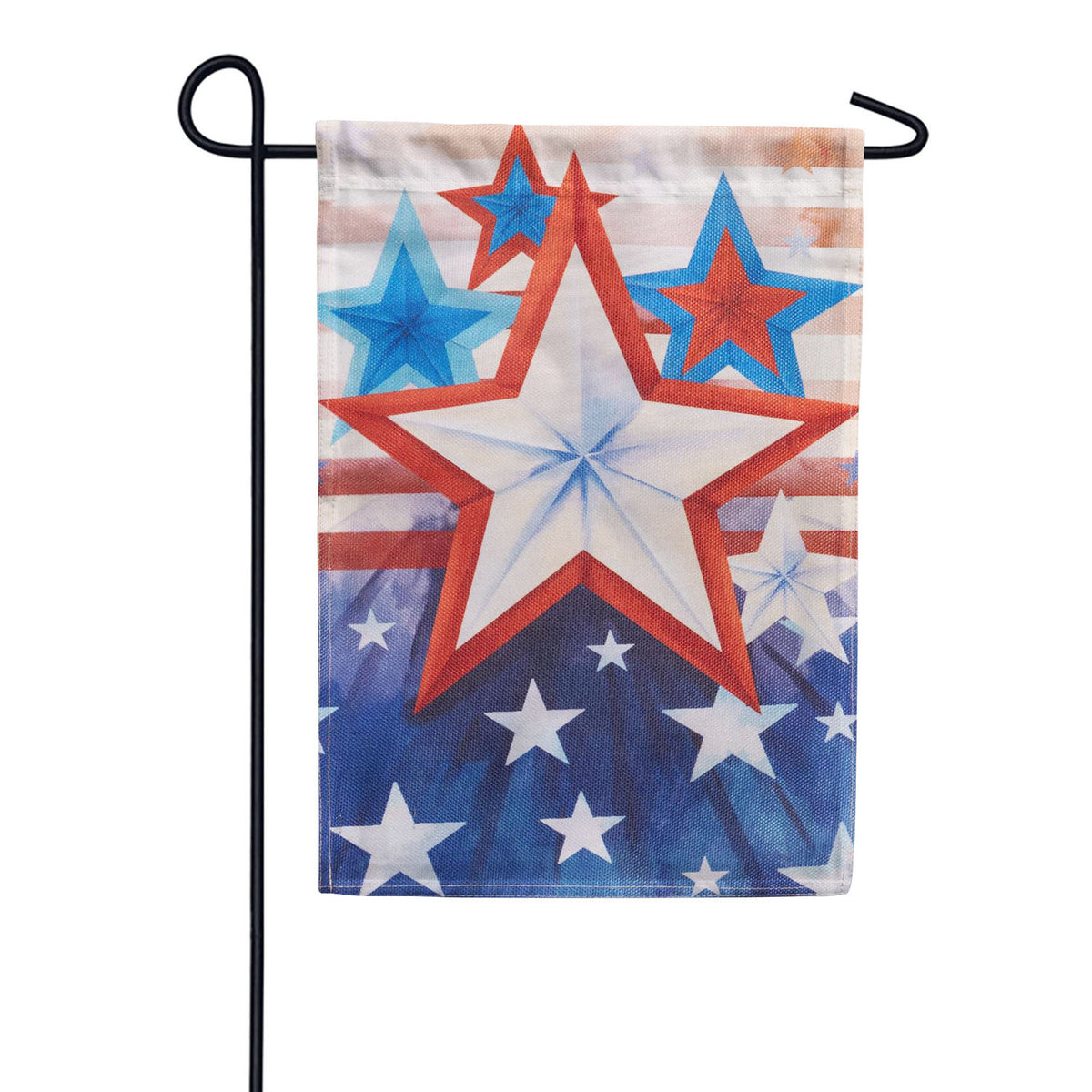 Evergreen Burlap Garden Flag - American Classic Stars & Stripes