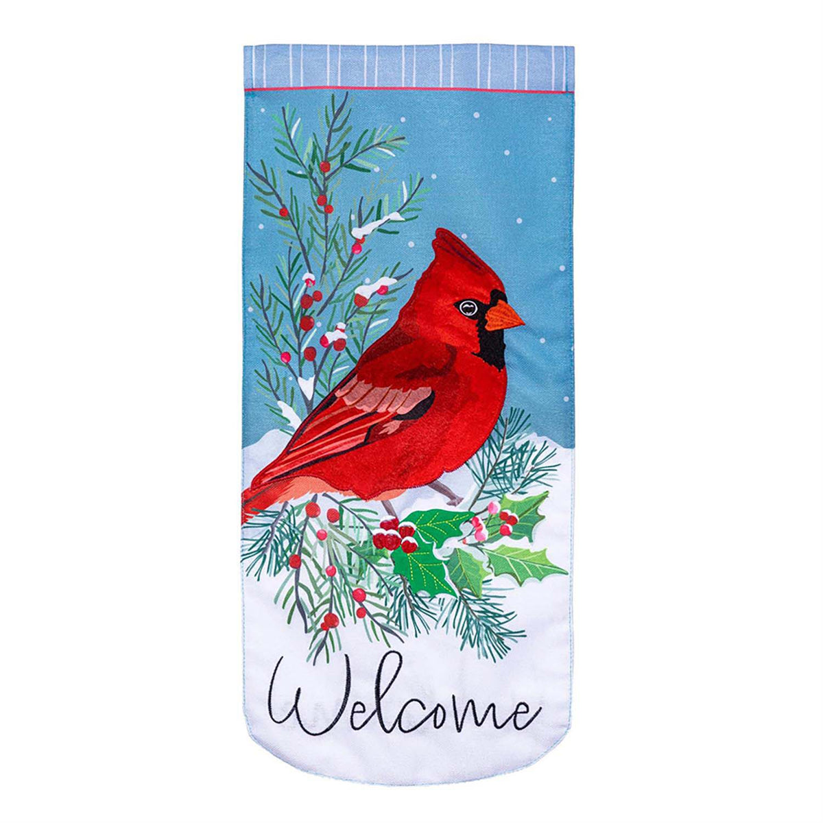 Evergreen Everlasting Impressions Textile Decor - Winter Night Cardinal