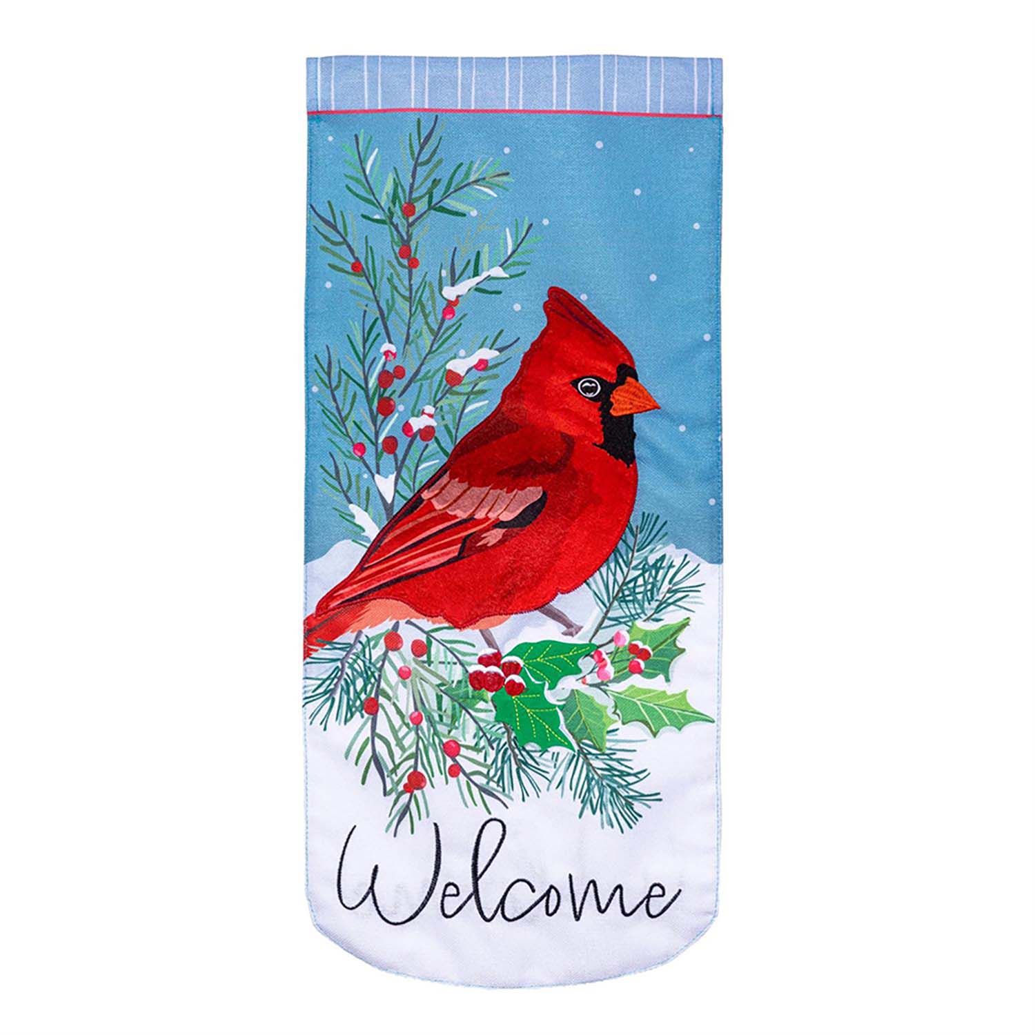 Evergreen Everlasting Impressions Textile Decor - Winter Night Cardinal