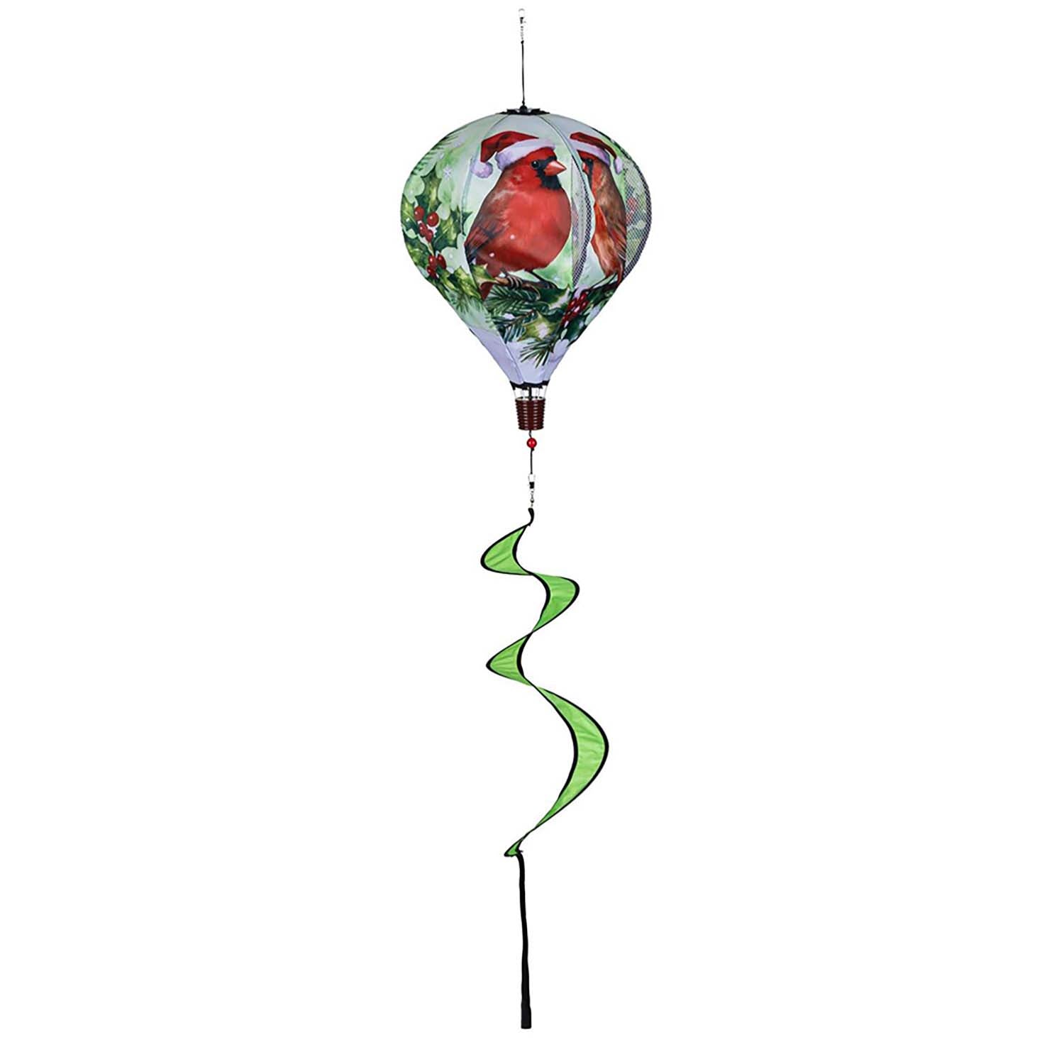 Evergreen Balloon Spinner - Snowbirds Love Warms Winter